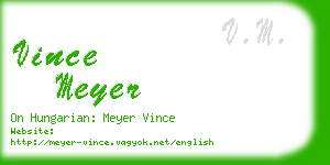 vince meyer business card